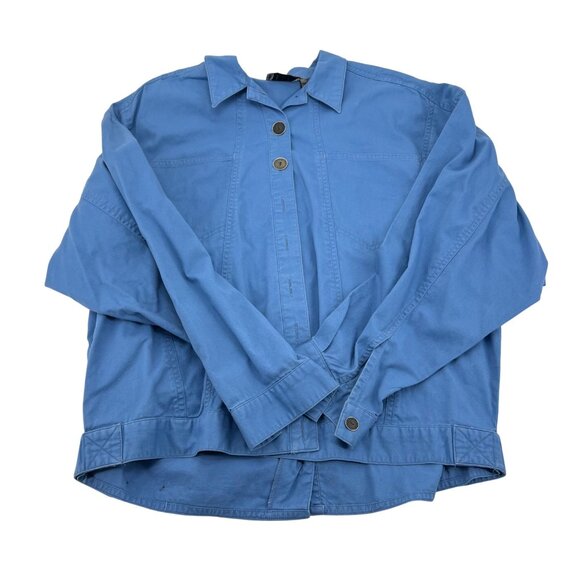 Intro By Fenn Wright & Manson Blue Button-Down Women’s Shirt Size S long sleeve - Picture 1 of 4